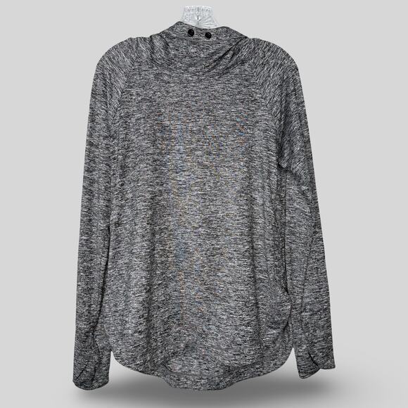 Athleta High Neck Gray Hoodie - Picture 1 of 4
